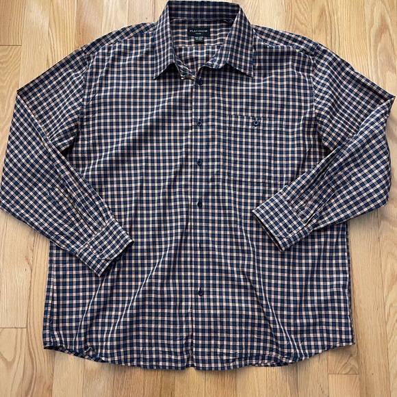 Mens Cotton Long Sleeve Button Down by Platinum Mode - Picture 7 of 8